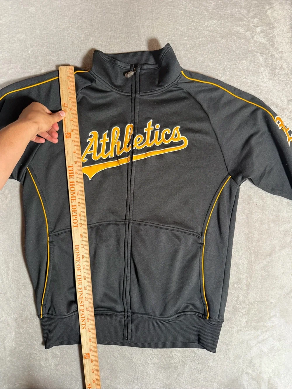 Majestic Black Hooded Jacket with Logo